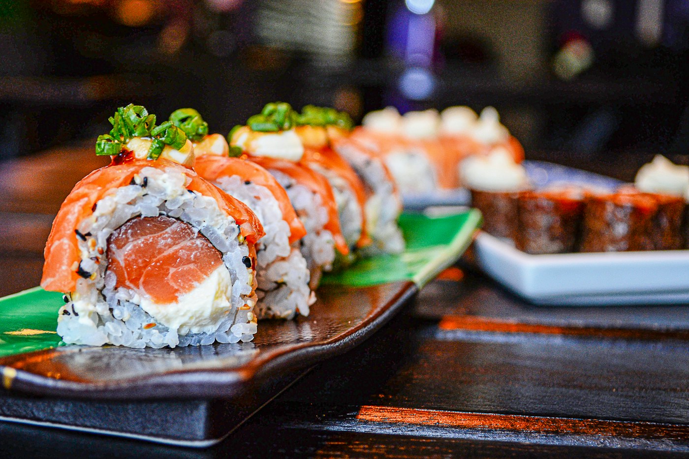 Uramaki de salmão